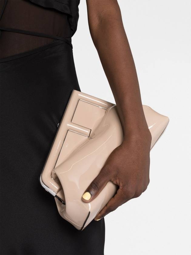 First Midi Clutch Bag Beige - FENDI - BALAAN 3