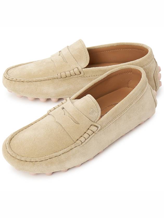 Gomino bubble suede driving shoes beige - TOD'S - BALAAN.