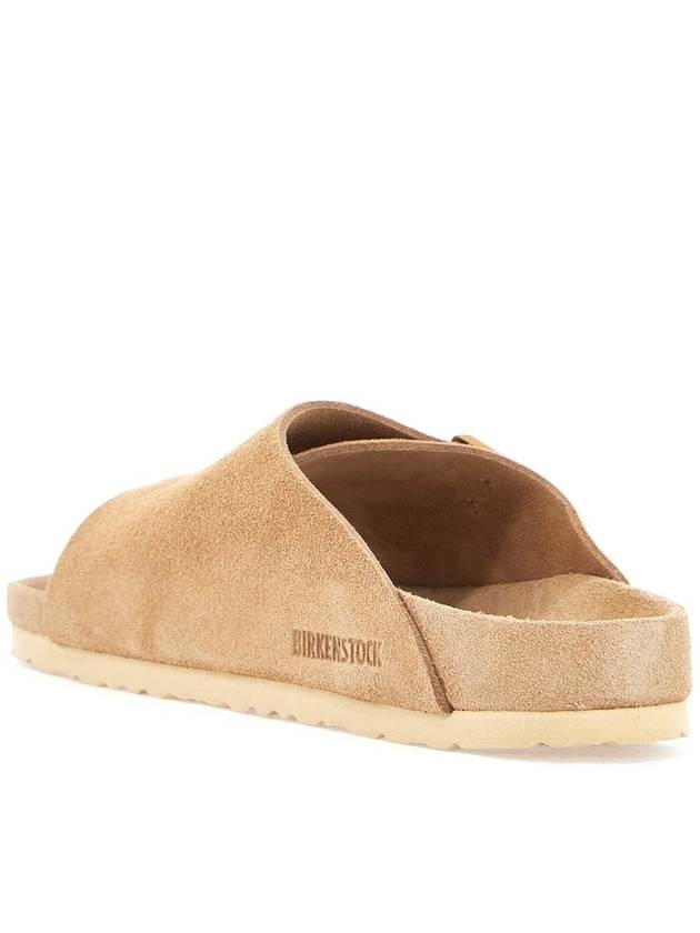 beige suede zurich sandals with adjustable buckles - BIRKENSTOCK - BALAAN 3