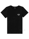 Denise Embroidered Short Sleeve T-shirt Black - A.P.C. - BALAAN 2