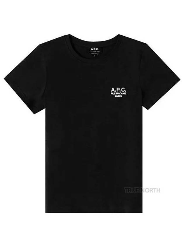 Denise Embroidered Short Sleeve T-shirt Black - A.P.C. - BALAAN 2