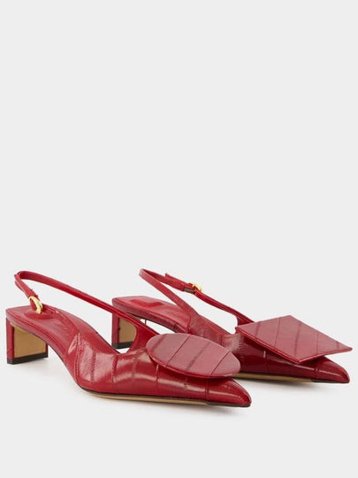 Les Slingbacks Duelo B Pumps - Jacquemus - Leather - Red - JACQUEMUS - BALAAN 2