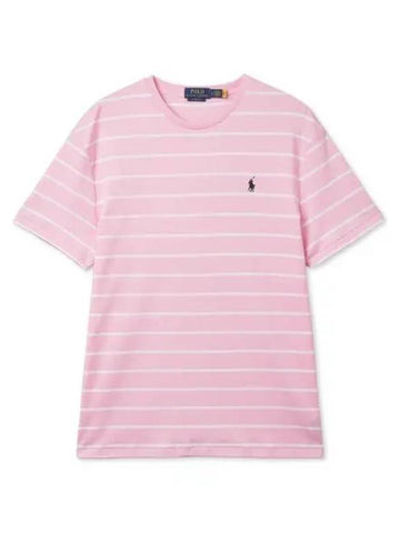 Classic fit striped soft cotton t shirt pink - POLO RALPH LAUREN - BALAAN 1