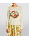 Logo Jacquard Knit Top White - ETRO - BALAAN 3