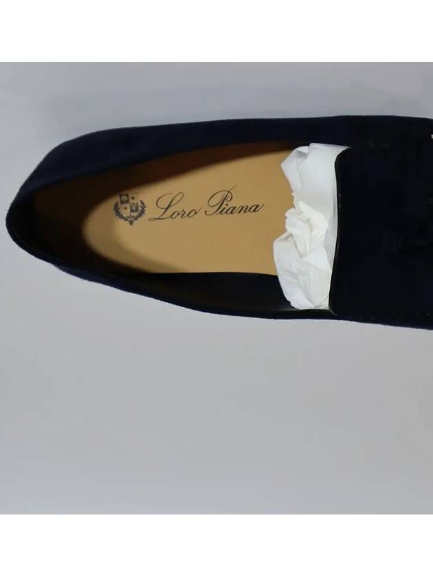 Dot Sole Suede Loafers Navy - LORO PIANA - BALAAN 7