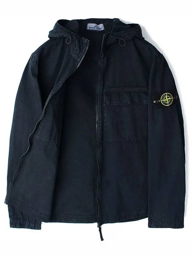 Wappen Old Effect Hooded Jacket Navy - STONE ISLAND - BALAAN 8