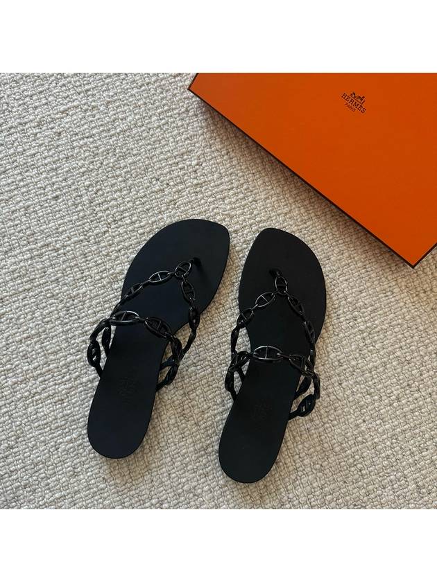 island sandals black - HERMES - BALAAN 1