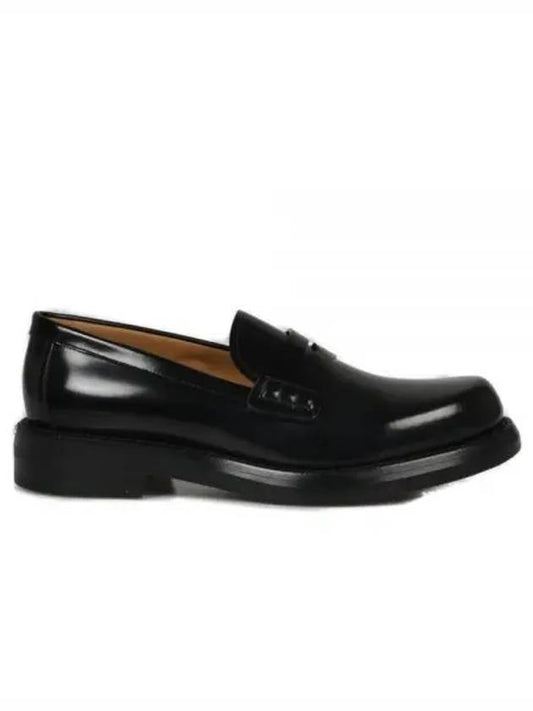 Carlo Polished Calfskin Loafers Black - DIOR - BALAAN 2