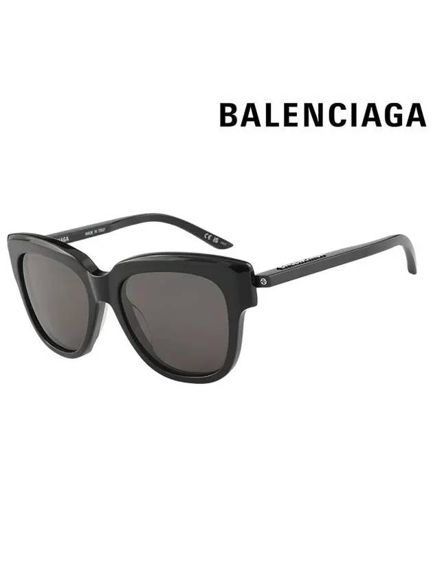 Eyewear square horn rimmed sunglasses black - BALENCIAGA - BALAAN 2