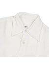 Slim Fit Long Sleeve Shirt Ivory - AMI - BALAAN 7