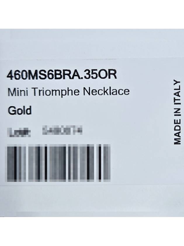 Triomphe Mini Brass Necklace Gold - CELINE - BALAAN 11