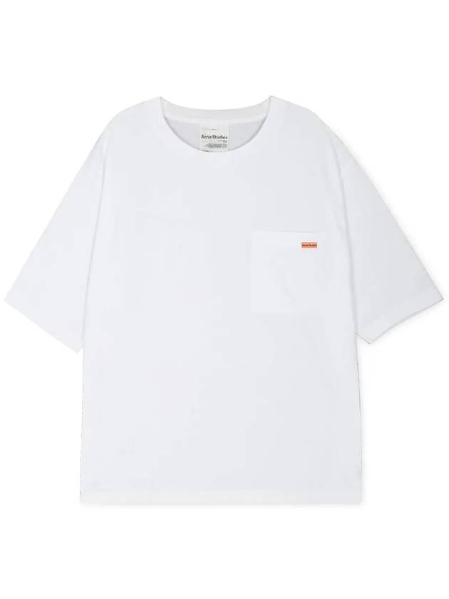 Logo Patch Short Sleeve T-Shirt White - ACNE STUDIOS - BALAAN 2