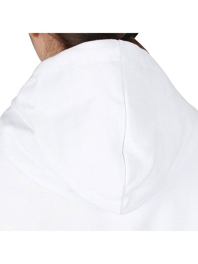 Milano Brushed Logo Print Hoodie White - MSGM - BALAAN 9