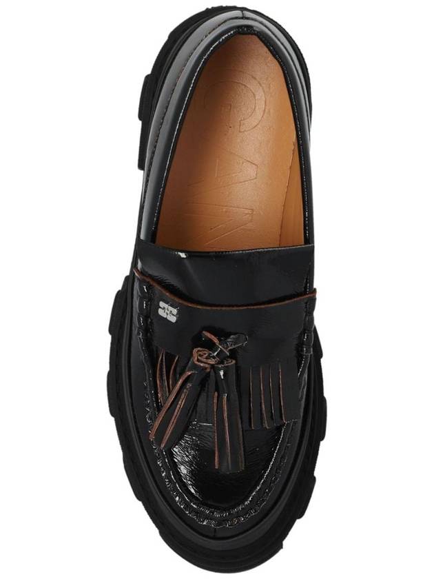 Tassel Detail Loafers Black - GANNI - BALAAN 6