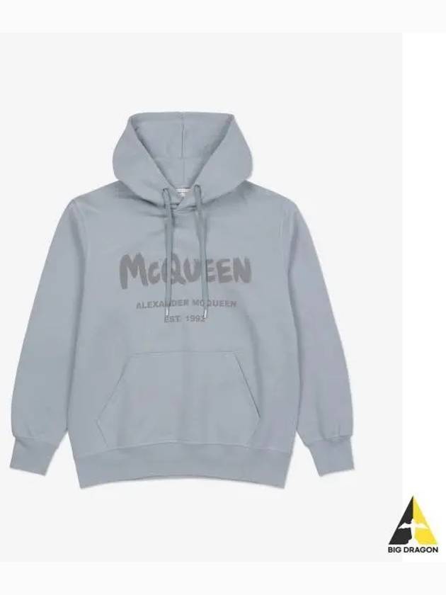 Men's Graffiti Popover Dove Grey - ALEXANDER MCQUEEN - BALAAN 2