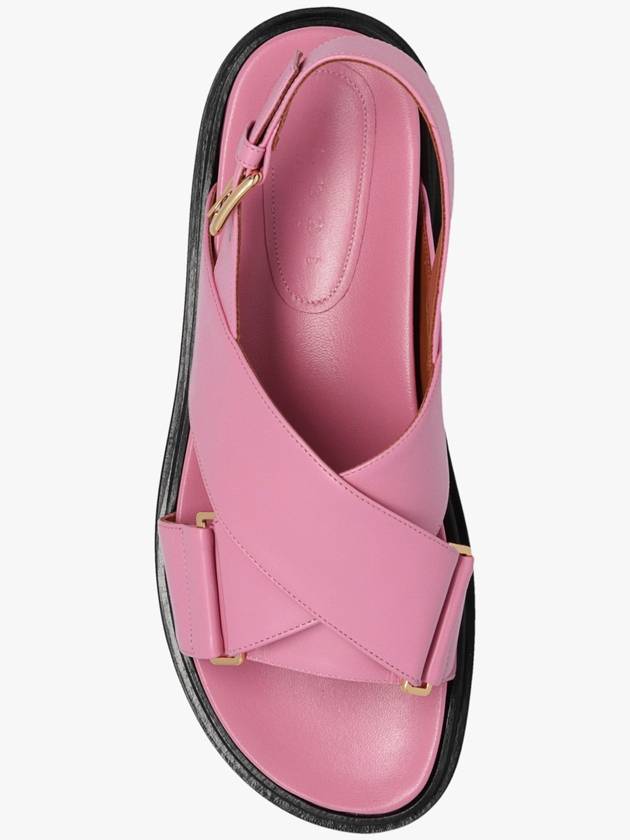 Fussbett Leather Sandals Pink - MARNI - BALAAN 6