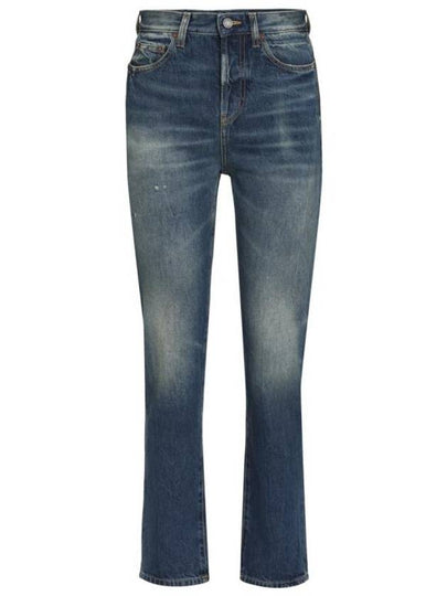 Denim Straight Jeans Blue - SAINT LAURENT - BALAAN 2