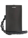 Tangle Smartphone Case Leather Mini Bag Black - JIL SANDER - BALAAN 2