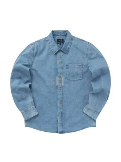 Vittorio Brodee Overshirt Pale Blue - A.P.C. - BALAAN 2