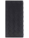 Men's Intrecciato Weaving Long Wallet Black - BOTTEGA VENETA - BALAAN 5