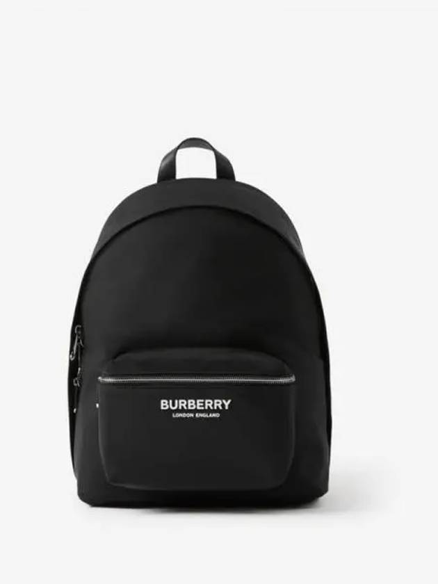 Logo Print Nylon Backpack Black - BURBERRY - BALAAN 2