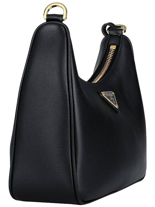 Triangle Logo Chain Shoulder Bag Black - PRADA - BALAAN 6