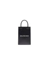 Logo Leather Phone Holder Mini Bag Black - BALENCIAGA - BALAAN 3