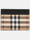 Vintage Check Card Wallet Beige - BURBERRY - BALAAN 5