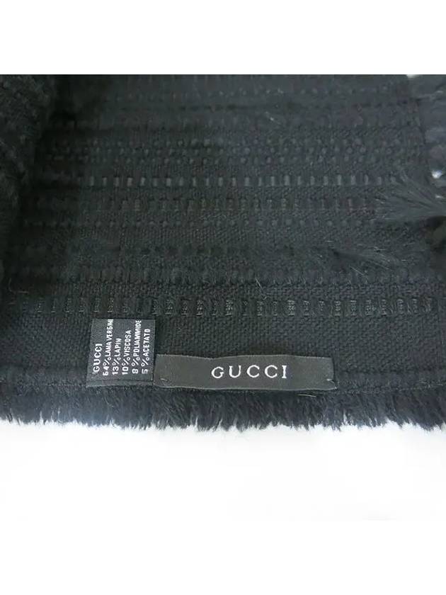 Black muffler fashion accessories - GUCCI - BALAAN 4