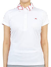 Women's Cara Polo Short Sleeve T-Shirt White - J.LINDEBERG - BALAAN 2