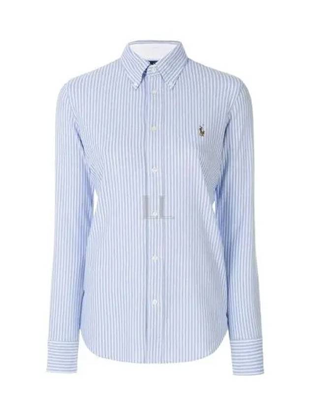 Striped Oxford Shirt Blue - POLO RALPH LAUREN - BALAAN 2