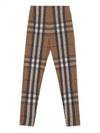 Stretch Check Pattern Leggings Brown - BURBERRY - BALAAN 2