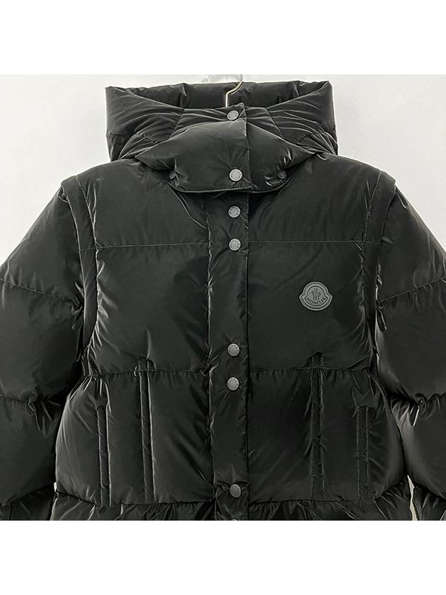 Women ALLYMES 2in1 Logo Patch Down Padded Jacket Black 1A00020 5970C 999 - MONCLER - BALAAN 6