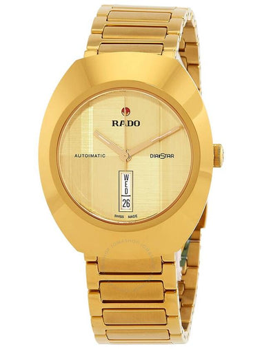 Rado Diastar Original Automatic Champagne Dial Unisex Watch R12161253 - RADO - BALAAN 1