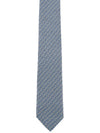 Salvatore Gancini logo silk tie navy - SALVATORE FERRAGAMO - BALAAN.