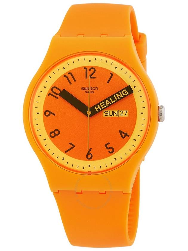 Swatch Pride Quartz Orange Dial Unisex Watch SO29O700 - SWATCH - BALAAN 1