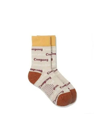 KODAK Apparel Logo Pattern Wool Socks IVORY - KODO - BALAAN 1