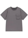 Woven Stretch Round Short Sleeve T-Shirt Dark Grey - OFFGRID - BALAAN 1