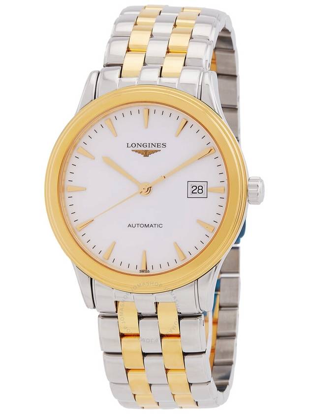 Longines Flagship Automatic White Dial Two-tone Unisex Watch L4.984.3.22.7 - LONGINES - BALAAN 1