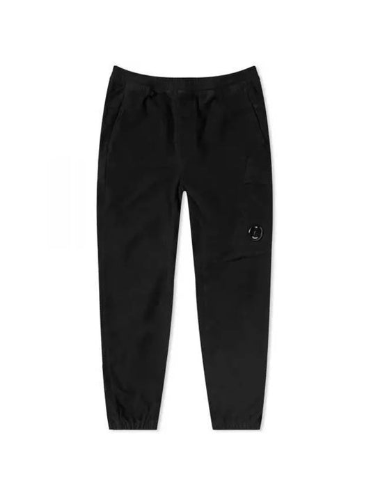 Lens Patch Cargo Jogger Straight Pants Black - CP COMPANY - BALAAN 1