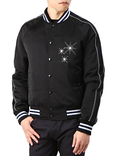 Starlight Stadium Bomber Jacket Black - LANVIN - BALAAN 2