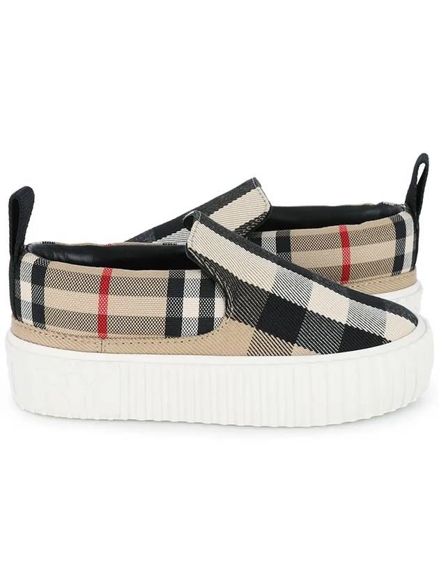 Kids Vintage Check Slip-On Beige - BURBERRY - BALAAN 4