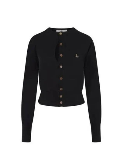 Ripped Embroidery Cardigan Black - VIVIENNE WESTWOOD - BALAAN 2