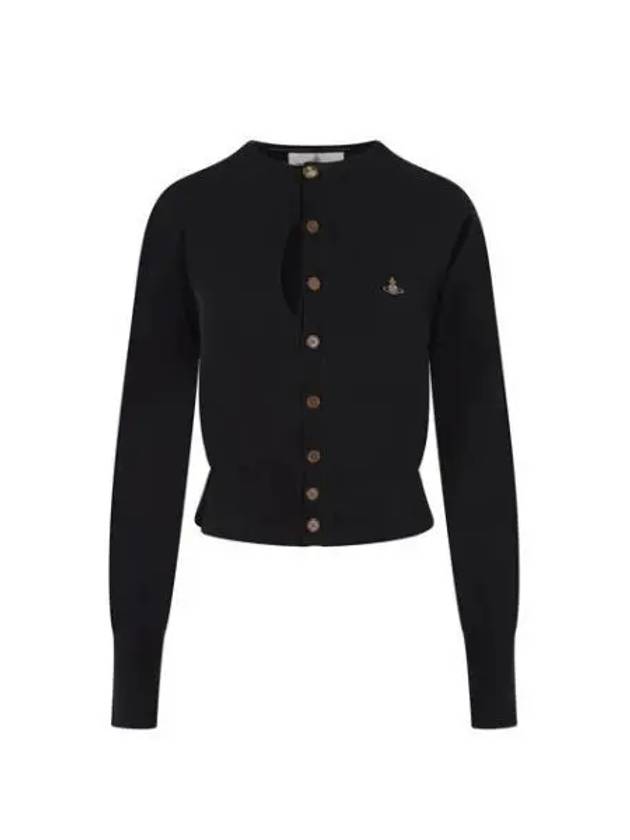 Ripped Embroidery Cardigan Black - VIVIENNE WESTWOOD - BALAAN 2