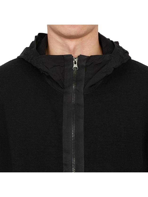 Men's Cotton Mixed Zip-Up Hoodie Bllack - CP COMPANY - BALAAN 8