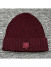 Wool Fox Head Beanie Red - MAISON KITSUNE - BALAAN 3