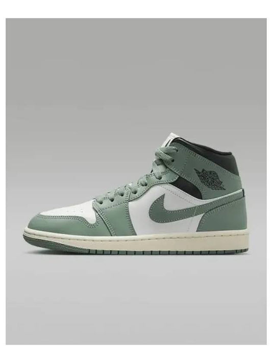 Air Jordan 1 Mid High Top Sneakers Green - NIKE - BALAAN 2