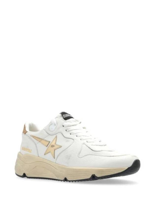 Running Sole Sports Low Top Sneakers Gold White - GOLDEN GOOSE - BALAAN 3