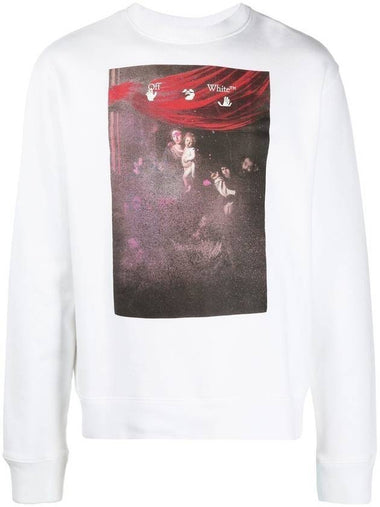 Men's Caravaggio Arrow Printing Sweatshirt White - OFF WHITE - BALAAN 1