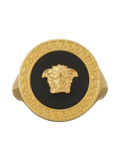 Men's Enamel Medusa Ring Gold - VERSACE - BALAAN 2